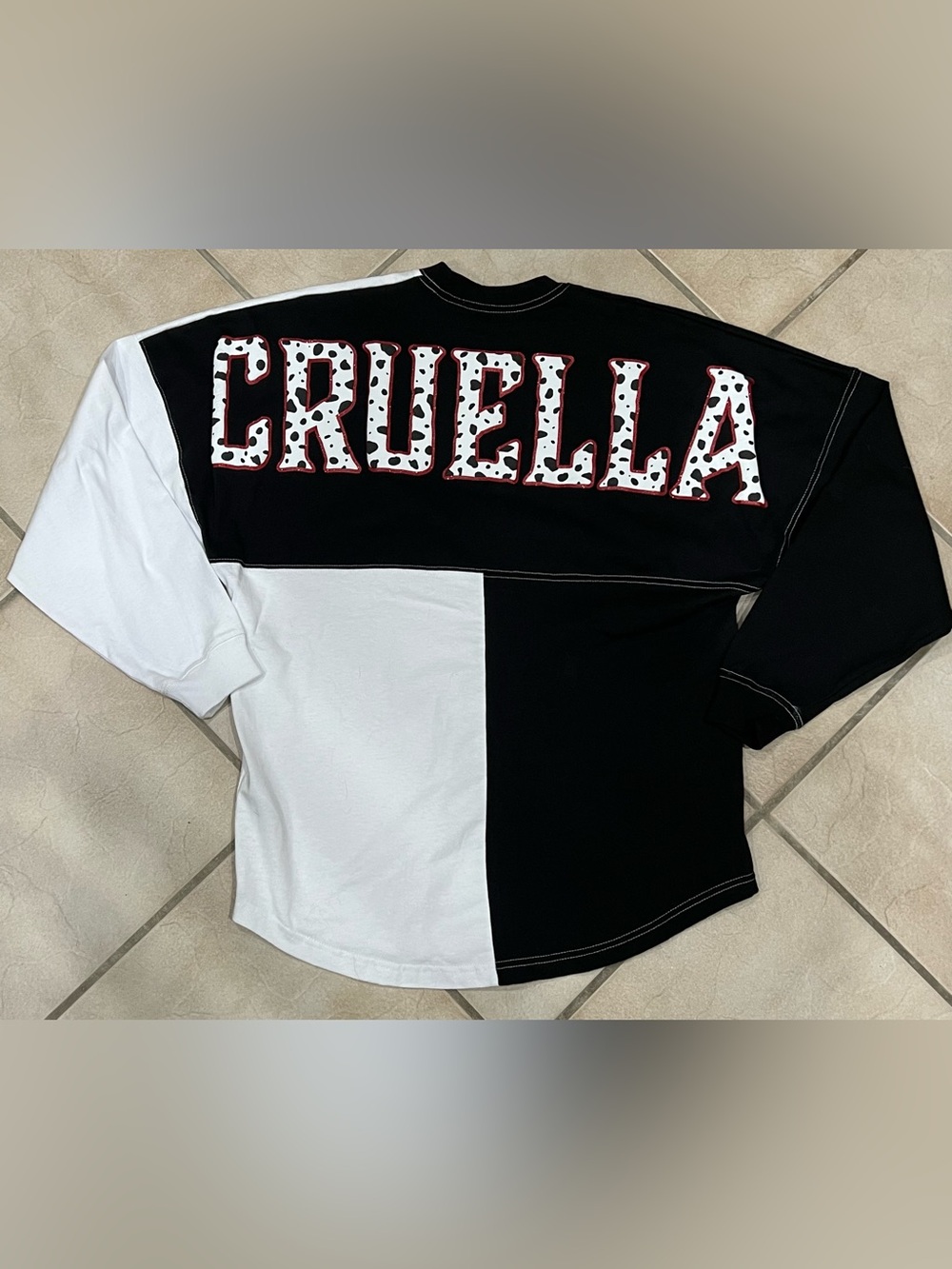 Disney Cruella Black & White Blocked spirit jersey